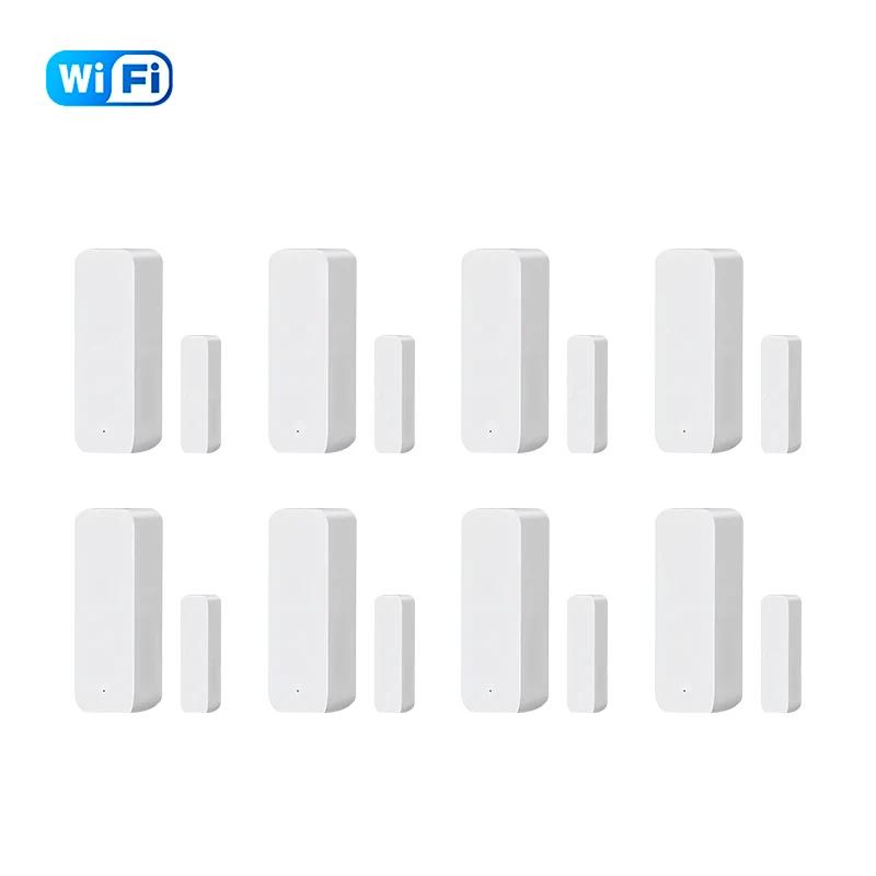 Tuya WiFi Door Sensor Window Sensor Smart Home Wireless Door Detector Door Open / Closed Alarm System for Alexa Google