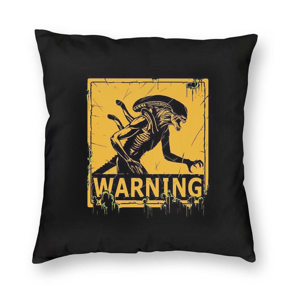 FaceHugger Alien Xenomorph Shoulder Square Pillowcase Pillow Cover Cushion Throw Pillow for Home Sofa Living Room 12x12Inch