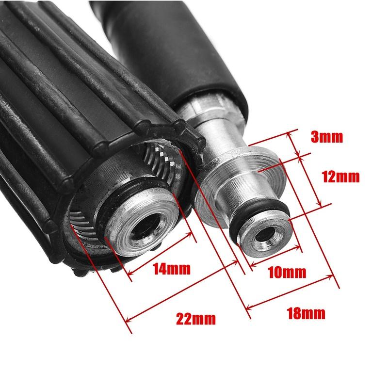 Precise High Pressure Washer Spray G-Un,M22 Car Water Washer Cleaning Tool With 10M Hose For Cleaner Watering Lawn Garden