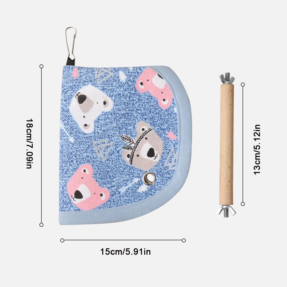 Winter Bird Swing and Nest Parrot Stand Climbing Toy All-Season Cozy Hanging Hut Cockatiel Perch Cage