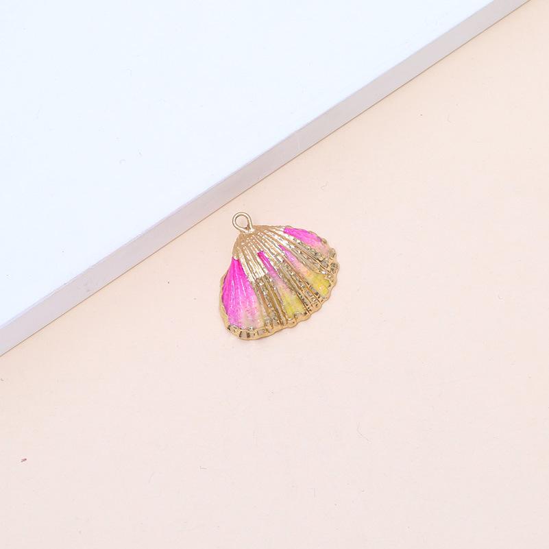 Electroplated Natural Shell Conch Scallop Pendant for DIY Necklace & Bracelet Jewelry