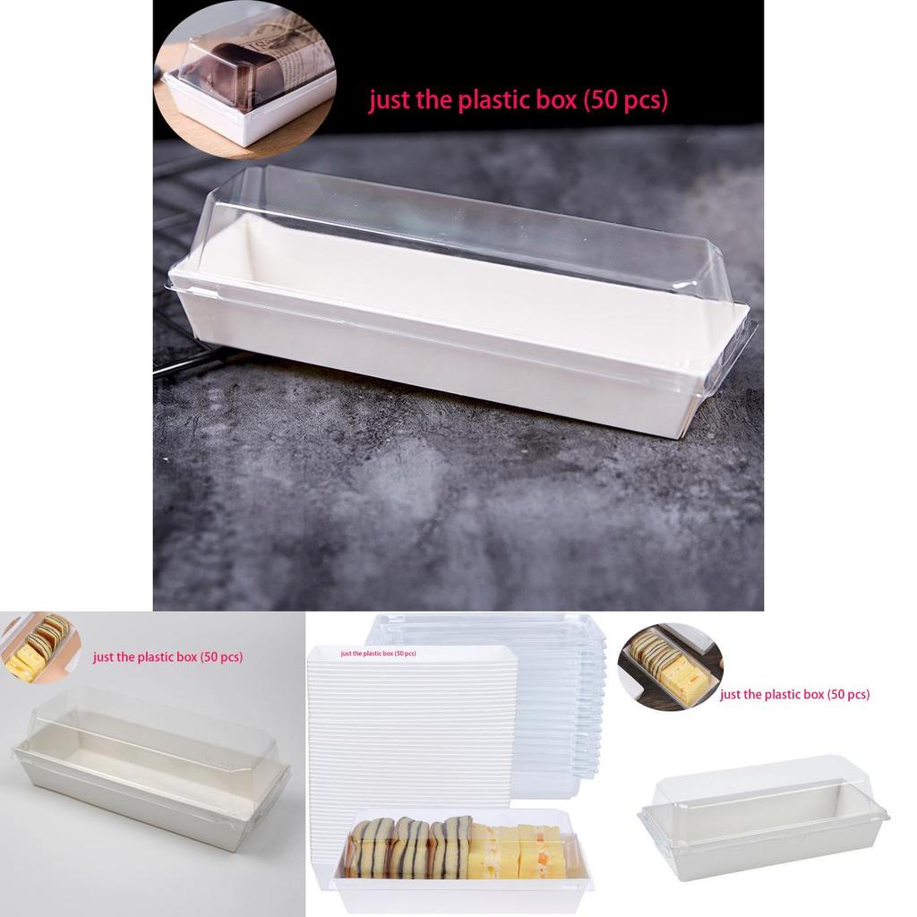 Hochwertige weiße Kartonschachtel für lange, quadratische Drei-Minuten-Papierschachtel, Schweinefleischflockenkuchen, kleiner Schalenkuchen, Eigelbkuchen, Blätterteig, Handtuchrollenbox