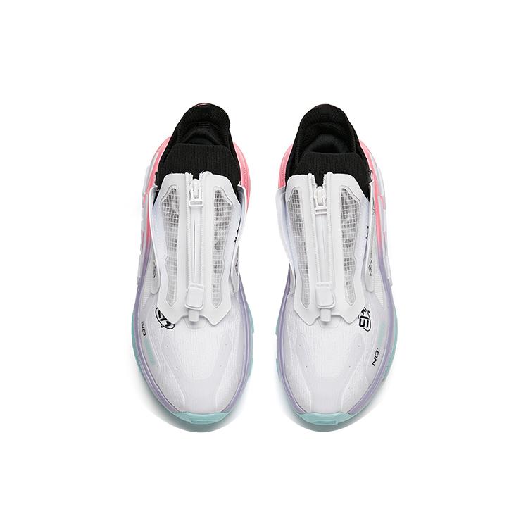 Anta AT91 Ejection Force Technology Slip Resistant Abrasion Resistant Low top Running Shoes Women's White Black 122148851-3