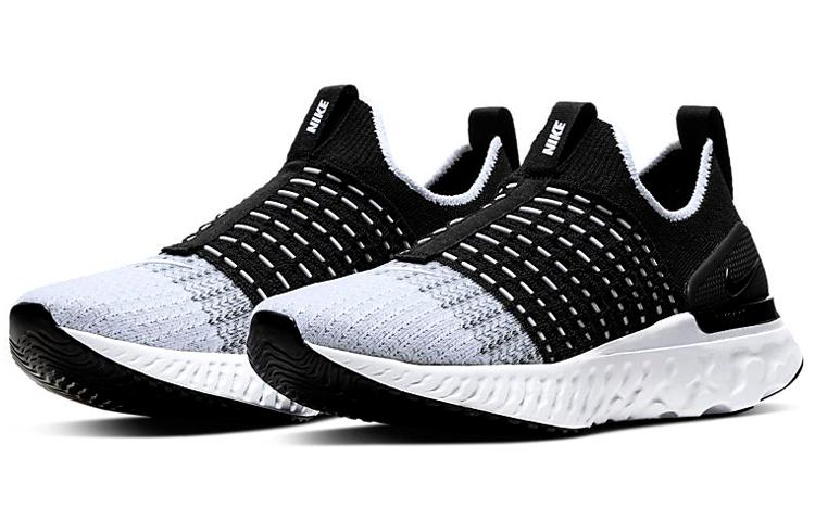 Nike React Phantom Run Flyknit 2 Black White Women's CJ0280-001
