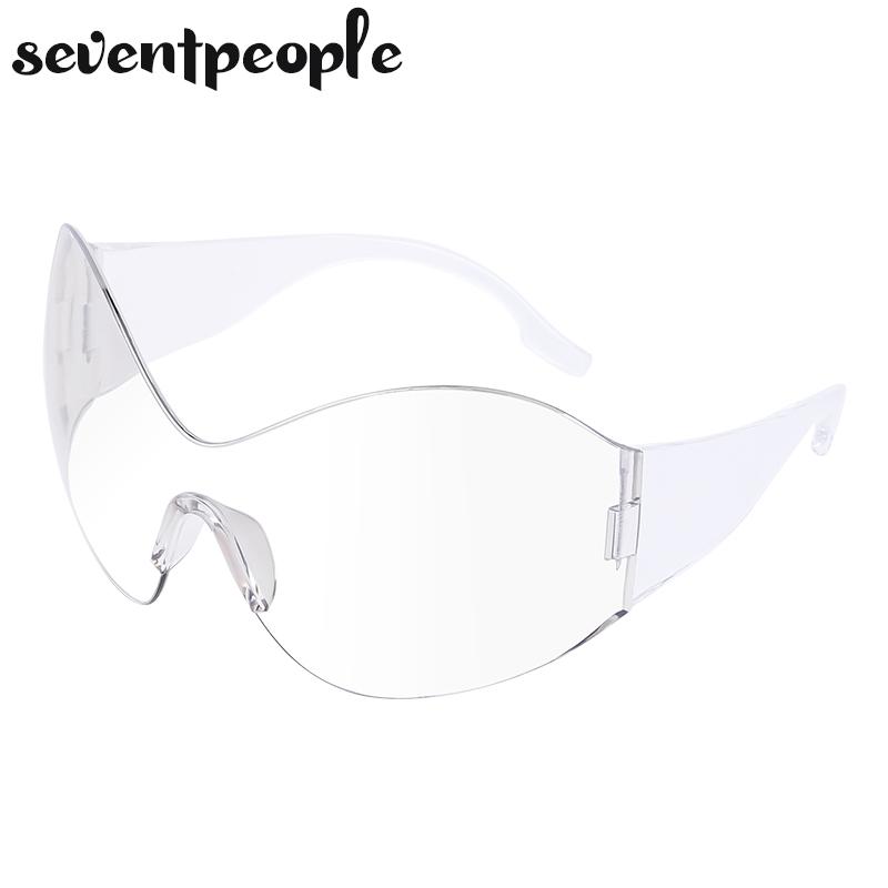 Rimless Butterfly Sunglasses Women Men Streetwear Y2K Sun Glasses for Female Oversized Punk Sunglass Male Sports Goggle Unisex