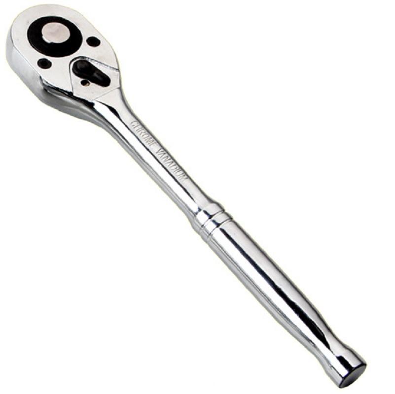 

2Pc 72 Teeth Ratchet Wrench Quick Release Socket Spanner CRV Steel Home Repair Hand Tools 1/4 3/8 or 1/2 Drive