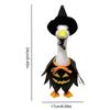 1 Set Halloween Porch Goose Outfits with Witch Hat Skirt Halloween Goose Costume Kit for Yard Decor Outdoor Terrace Fall Festiva