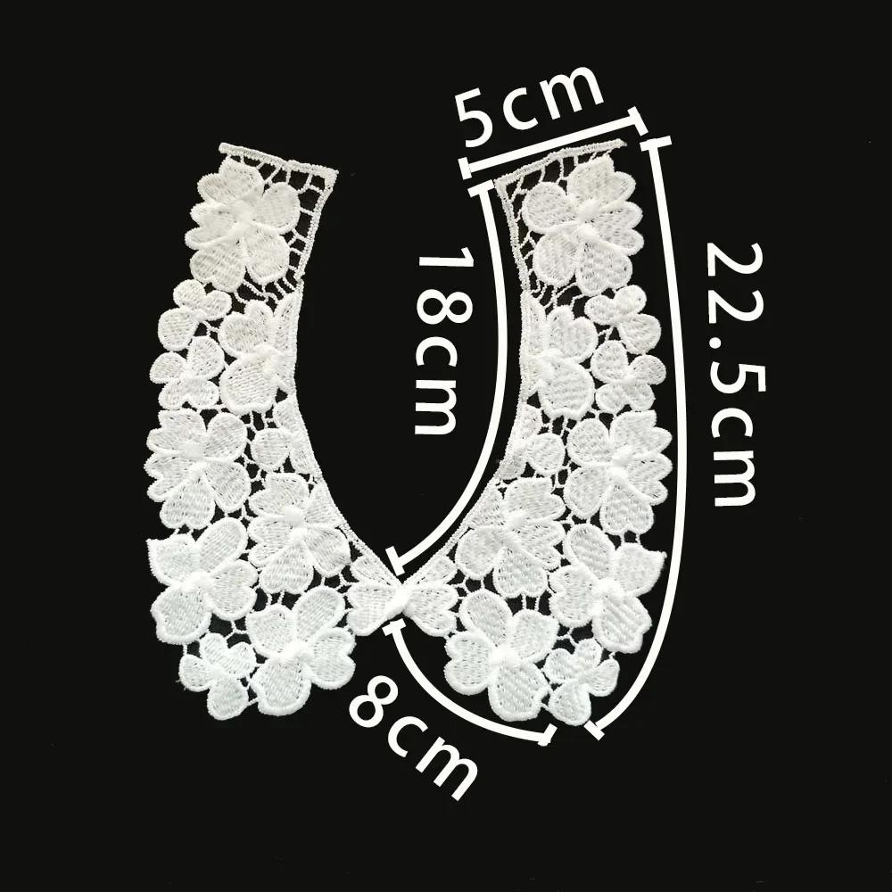 sales of 1-10 pieces Black and white embroidery hollowed out Shredded milk decoration DIY sewing lace accessories