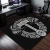 Norse Viking Hammer Dragon Symbol Crystal Velvet Rug Nordic Mythology Home Decor Office Gaming Room Floor Mat Norse God Odin