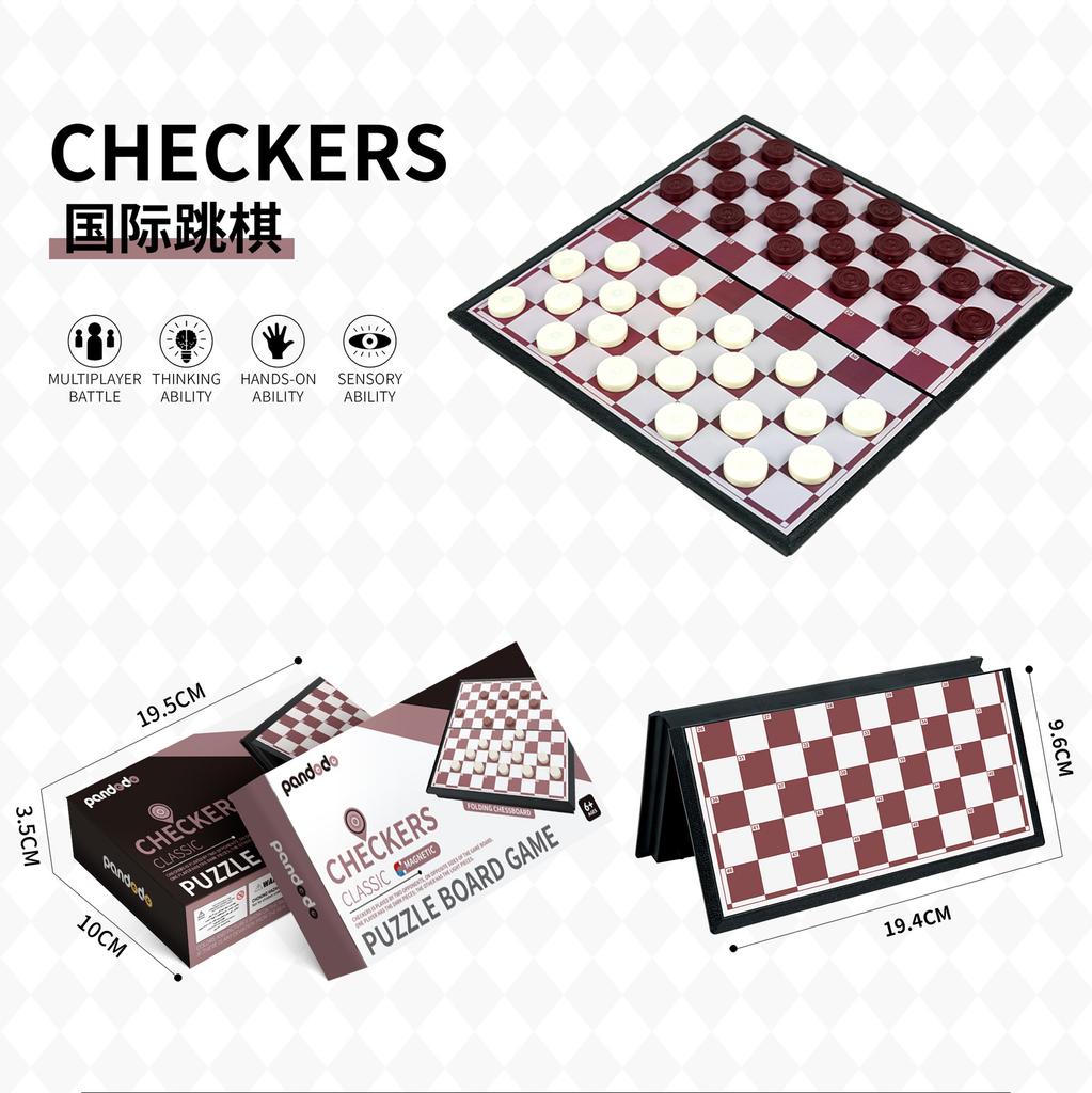 Magnetic Chess Flying Chess Checkers Backgammon English Children'S Educational Toys Table Games Chess