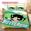 Powerpuff Girls Buttercup Cool Duvet Cover & Pillowcases, Powerpuff Girls Fan Bedding, Perfect Gift.chl