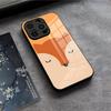 Leaves Fall Fox Halloween Phone Case For IPhone 17 Air 16 E Pro Max 15 14 13 Mini 12 Pro 11 Max Plus Black Glass Cover