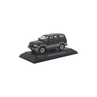 First43 1/43 schaalmodel van de Toyota Land Cruiser LC80 uit 1992 in groen/grijs, universeel Toyota gegoten model.