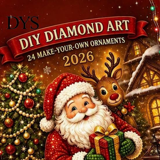 Regalo di Natale Creativo per Insegnanti Ornamento Calendario dell'Avvento, Kit Fai da Te Pittura Diamante Finta, Hobby Artigianali Curativi Sollievo dallo Stress Scintillante da Appendere
