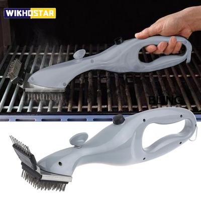Grill-Wassersprühreiniger-Bürste BBQ-Grill-Reinigungsbürste Zubehör Kochen Küchenwerkzeug Outdoor-Draht BBQ-Grillbürste