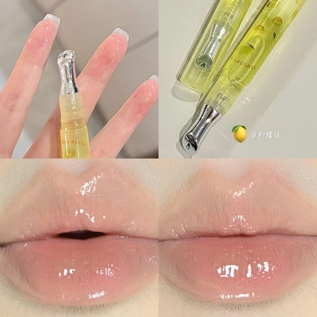 Rotary Small Iron Lip Gloss Moisturizing Hydrating Lip Oil High Gloss Lip Balm