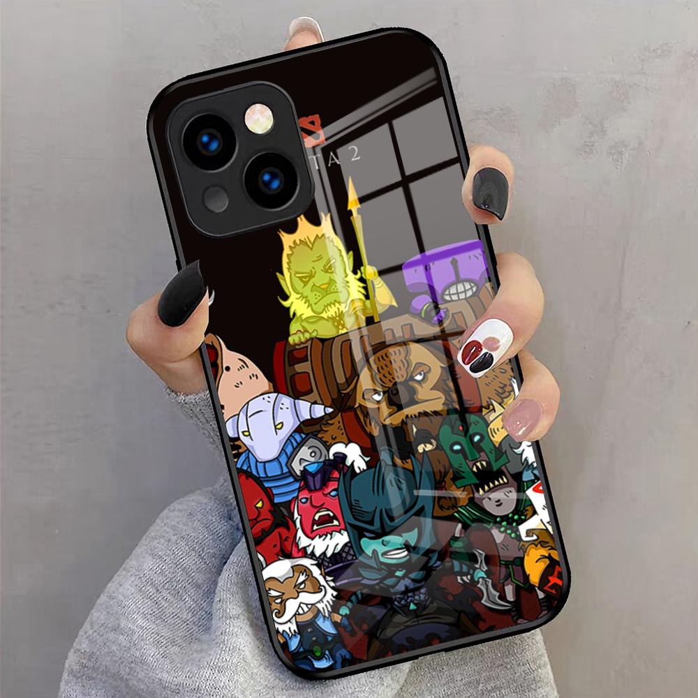 Game Dota 2 Phone Case For IPhone 17 Pro Max 16 15 14 Pro Max 13 11 X Xs Xr 8 7Plus Glass Cover