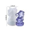 1 Stück 3D Schachfigur Silikonform Internationales Schach Epoxidharz Gussform für DIY Kristall Epoxidharz Handwerk