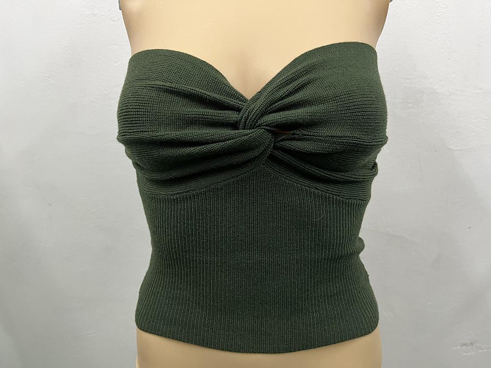 Damen 2024 Trendiges Rückenfreies Stricktanktop – Europäischer & Amerikanischer Stil