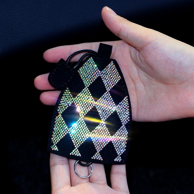 

Новый чехол для ключа автомобиля из бриллиантовой кожи, брелок с пультом дистанционного управления сигнализацией автомобиля, защитная накладка-скин для BMW X5 E70, BMW F10, автомобильные аксессуары