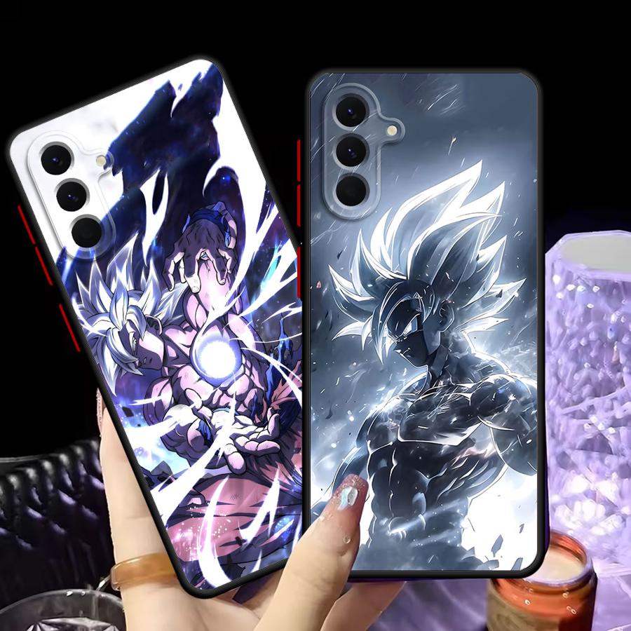 Dragon Ball Advanced Goku Back Phone Cover Case for Samsung Galaxy A25 A26 A35 A36 A73 A22 A54 A52 A56 A34 A53 A24 A21s