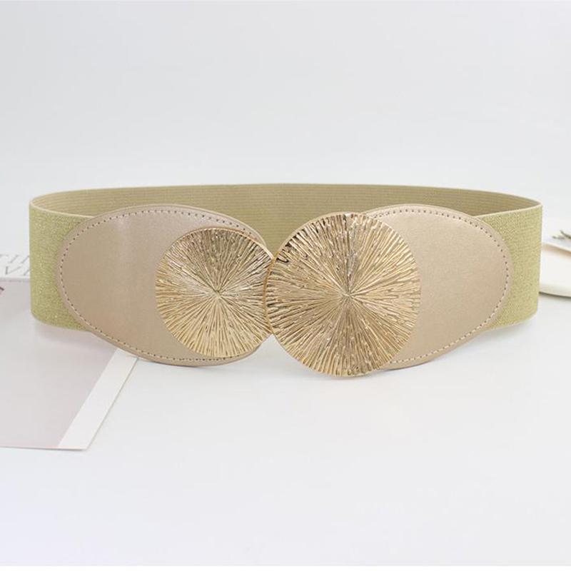 Wide Elastic Waist Belt Ladies Retro  Cinch Stretchy Stylish Pu Leather Waistband For Women Waist Belt Clothing Accessories Party Decoration
