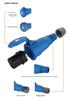Weipu TYP Series 173 4-Pin 16A IP67 Waterproof Industrial Plug Socket - Surface/Flush Mount Connector