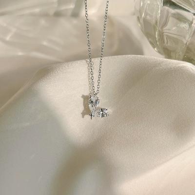 Star Zircon Necklace Women's Fashion Versatile Collarbone Chain Ins Wind Niche Design Pendant Gift