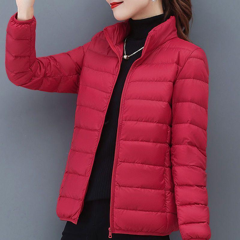 

Зимняя распродажа 2023: Женская легкая куртка из хлопка с пухом и воротником-стойкой 5XL (170-185 jin)