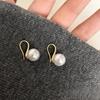 Elegant Zircon Pearl French Retro Luxury Earrings 2025