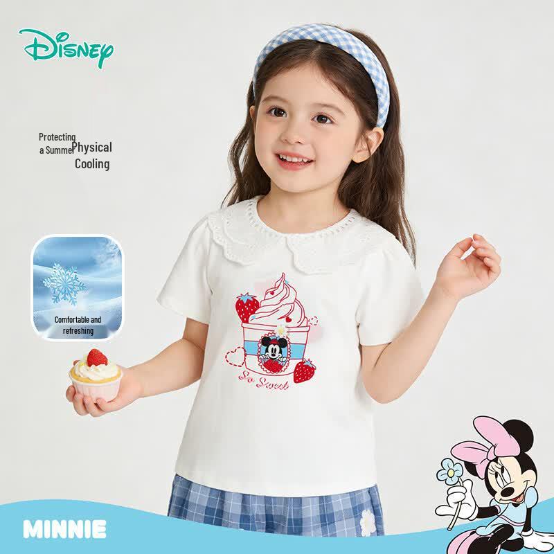 Disney Sweet Minnie Girls' Doll Collar T-Shirt