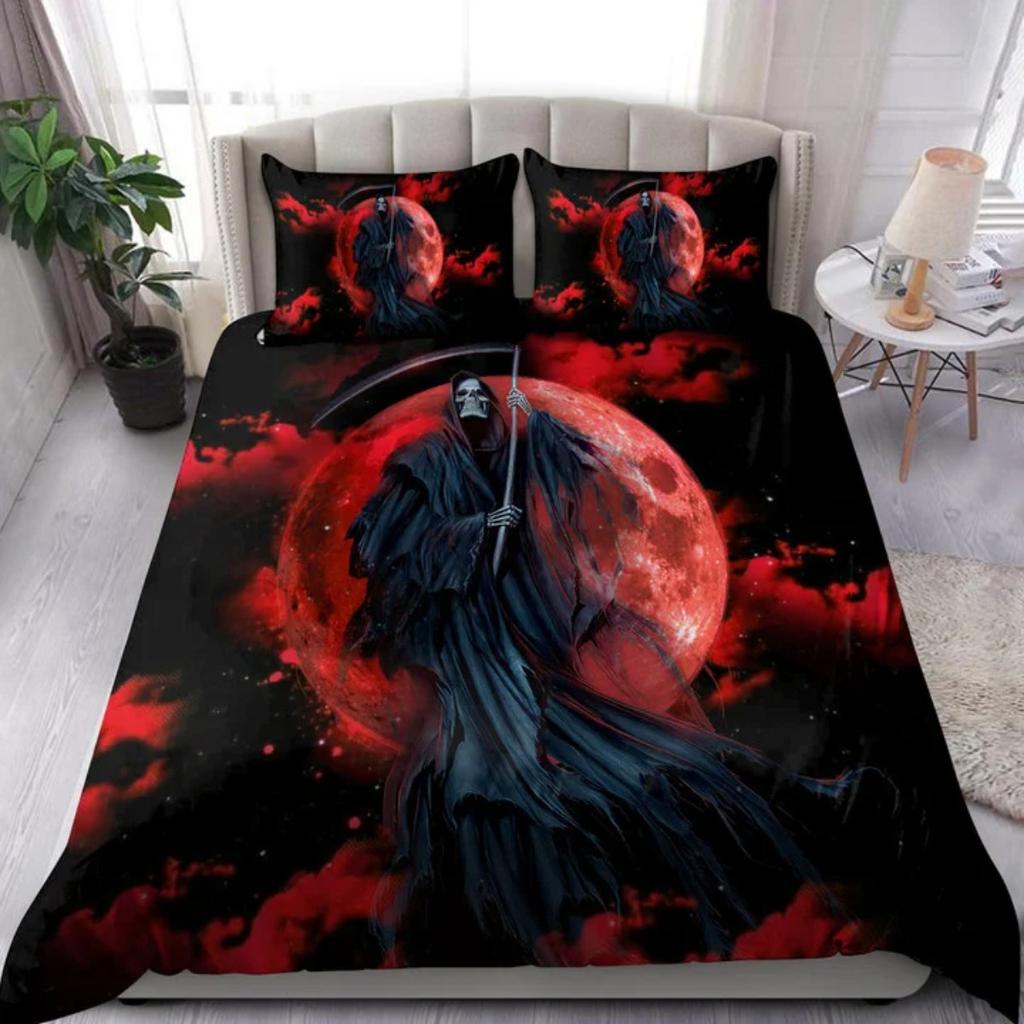Colorful Skull 3D All Over Printed Bedding Set Bedding Set Cover Duvet Cover Set