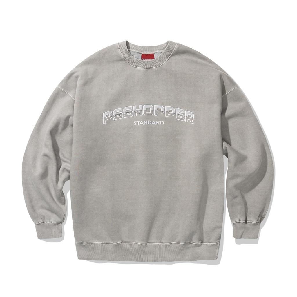 PSSHOPPER [2 Pack] Original Pigment Long Sleeve Shorts Set [Light Gray]