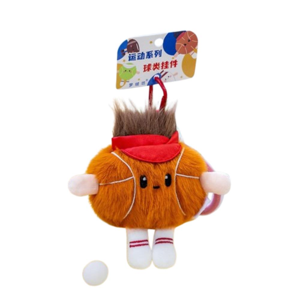Animal Basketball Plush Pendant Cartoon Golf Plush Doll Cute Dumbbell Plush Toy  Couple