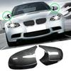 1 Pair  Car Rearview Mirror Cover Rear View Cap Door Side Mirror Shells For BMW E90 E91 E92 E93 LCI Facelifted Model