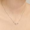 UNI.J [In521]Shiny Signature Silver Necklace
