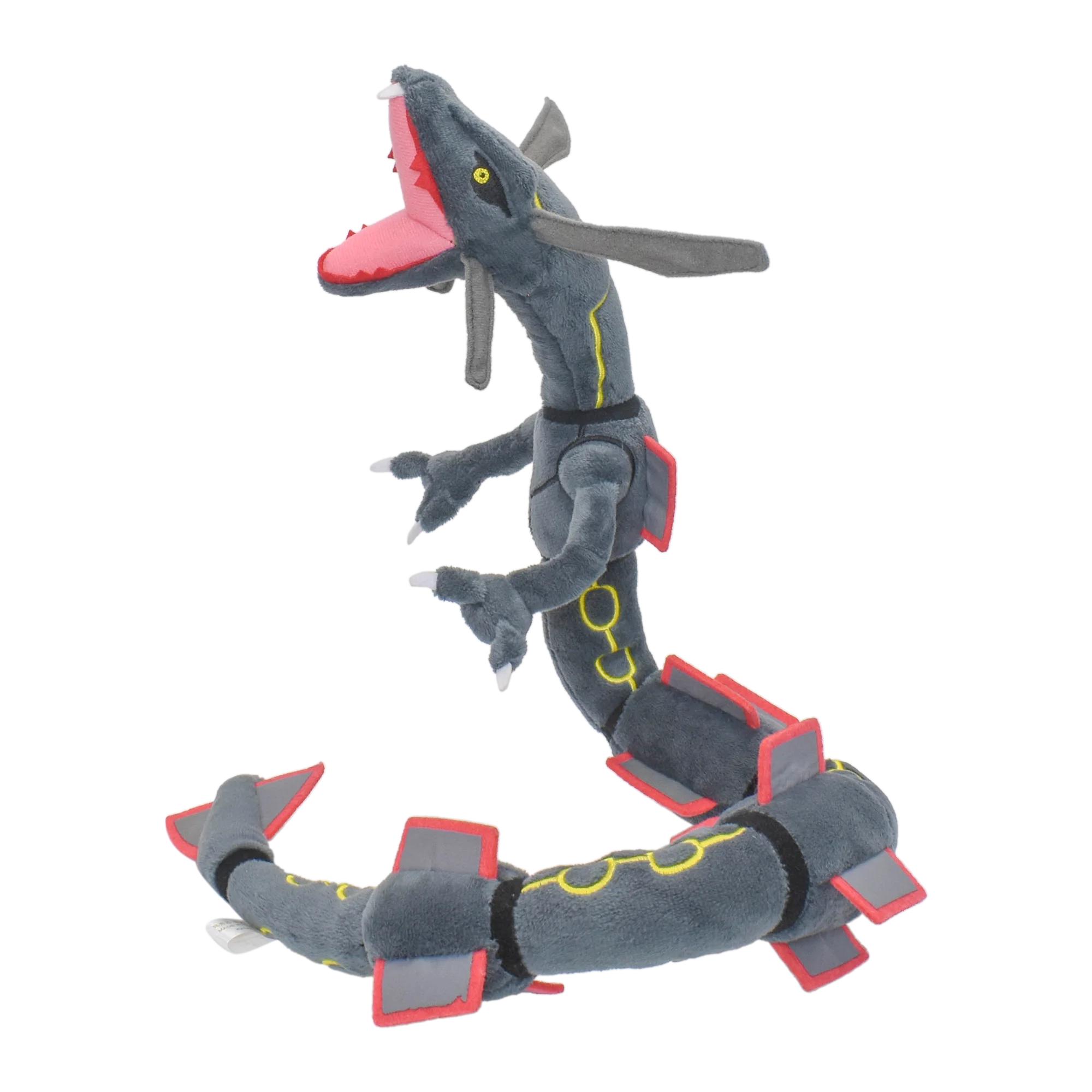 

Плюшевые игрушки Shiny Rayquaza, мягкая плюшевая игрушка, игра для коллекционного подарка, мягкие плюшевые игрушки, милый мультяшный персонаж, черный, 12 дюймов 51cm-99cm