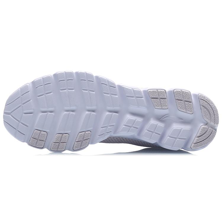 Li Ning Cushioning Breathable Low top Running Shoes Women's Light Gray Purple ARHR136-2