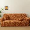 Milk Silk Sofa Cushion Printing All-inclusive Solid Color Lazy Cover Elastic Three-person Sofa Cover