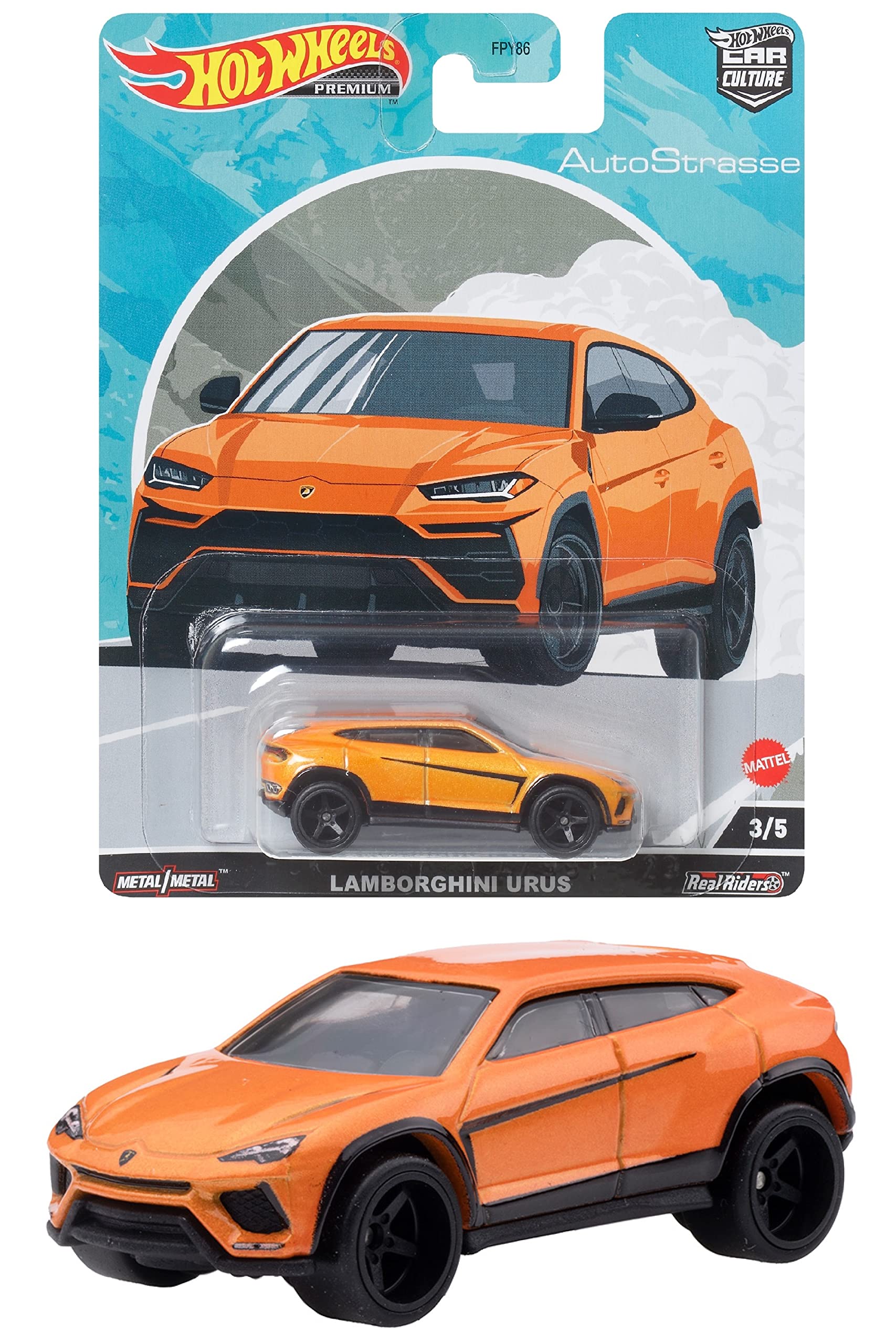

Hot Wheels Car Culture Auto Strasse - Lamborghini Urus [от 3 лет] HCK16 Orange