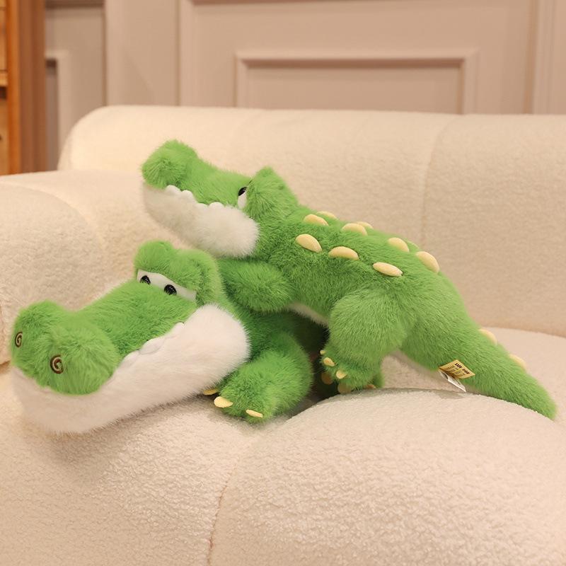 Cute cute crocodile doll plush toy green little crocodile doll girl soothing doll