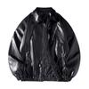 Hong Kong style spring new leather jacket men's retro leather jacket high-quality leather