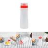 4‑Hole Squeeze Type Sauce Bottle Safe Resin For Ketchup Jam Mayonnaise Olive Oil YellowCelsiusRed