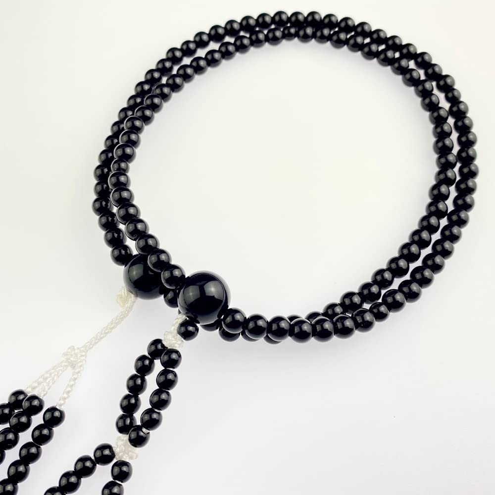 Myorenka Soka Gakkai Prayer Beads Black and Red PC Shaku Medium Juzu Beads and Juzu Case Set with Odamaki Bonten SGI Prayer Shaku 0 Beads with (Juzu)