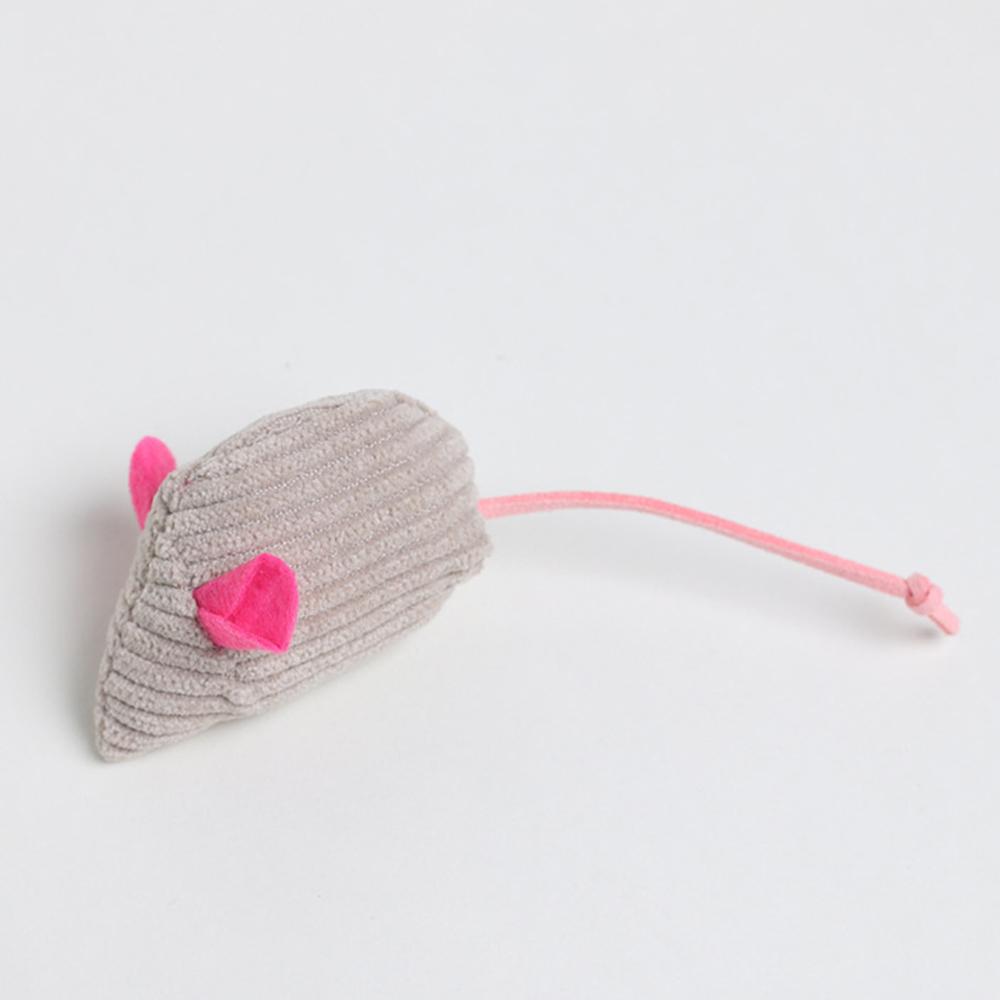 12pcs Random Mix Catnip Plush Mouse Cat Toy Striped Cloth Mouse Pet Toy
