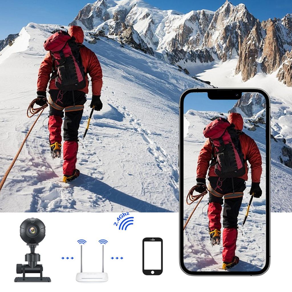 X3 Camera 1/4 Screw Mouth Outdoor Sports Stand Network Wireless Camera Indoor Security Camera