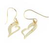 Les Trésors De Lily [F6452] - Gold Plated 'Love' Earrings Golden - 26x13 Mm