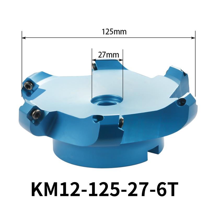 KM12/BAP 400R Face Aluminium Plane Head End Mill Milling Cutter SEKT/APMT Carbide Insert CNC Machine High Hardness Tools