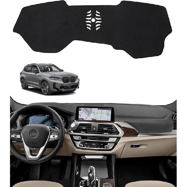 BIBLOZ Dash Cover For Toyota Sienna 2004-2010 Accessories Black Flannel Dashboard Cover Mat Car Dashboard UV Sun Protection