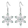 New Christmas Earrings Niche Design Versatile Snowflake Pendant Exquisite Fashionable Earrings